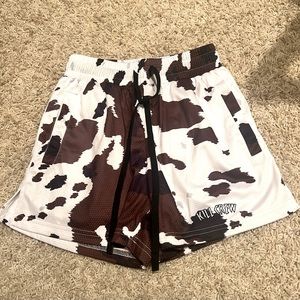 Kill Crew Moo Thai Shorts (brown cow) size Small